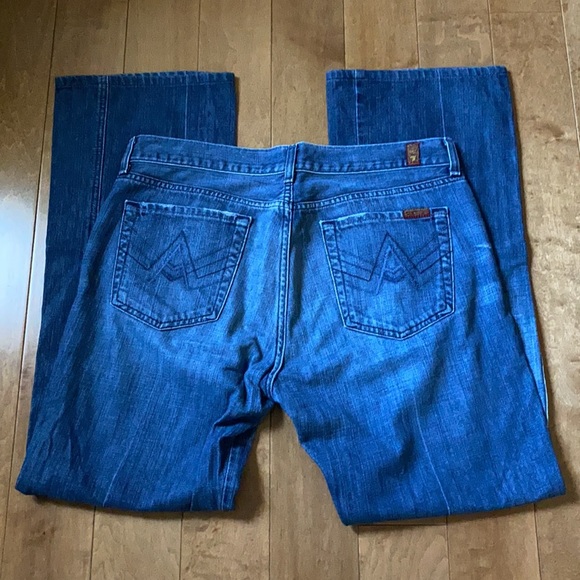 7 for All Mankind Jeans Mens Wide Leg Sz 34 - Picture 11 of 11